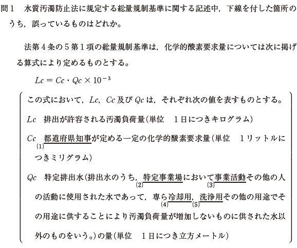 公害防止管理者試験　過去問　演習